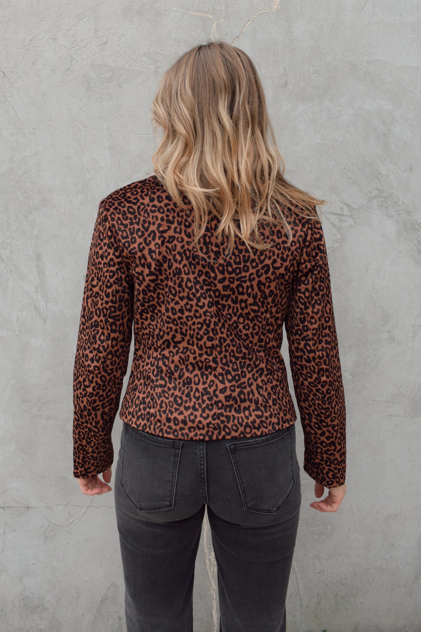 leopard blazer