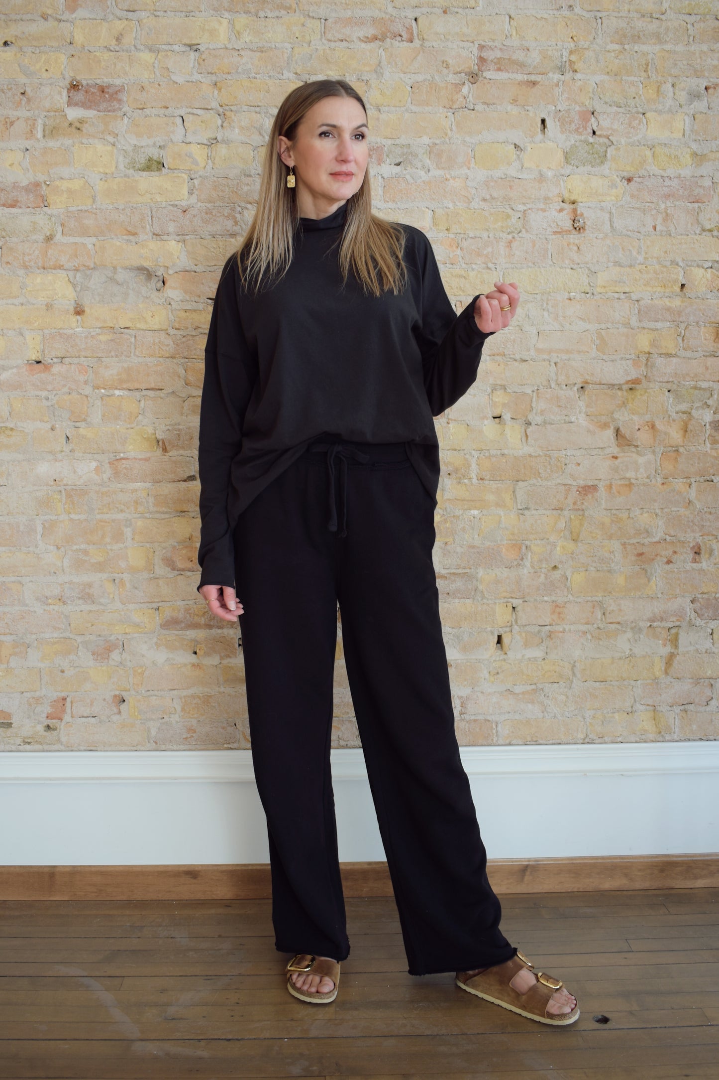 pima slouchy turtleneck