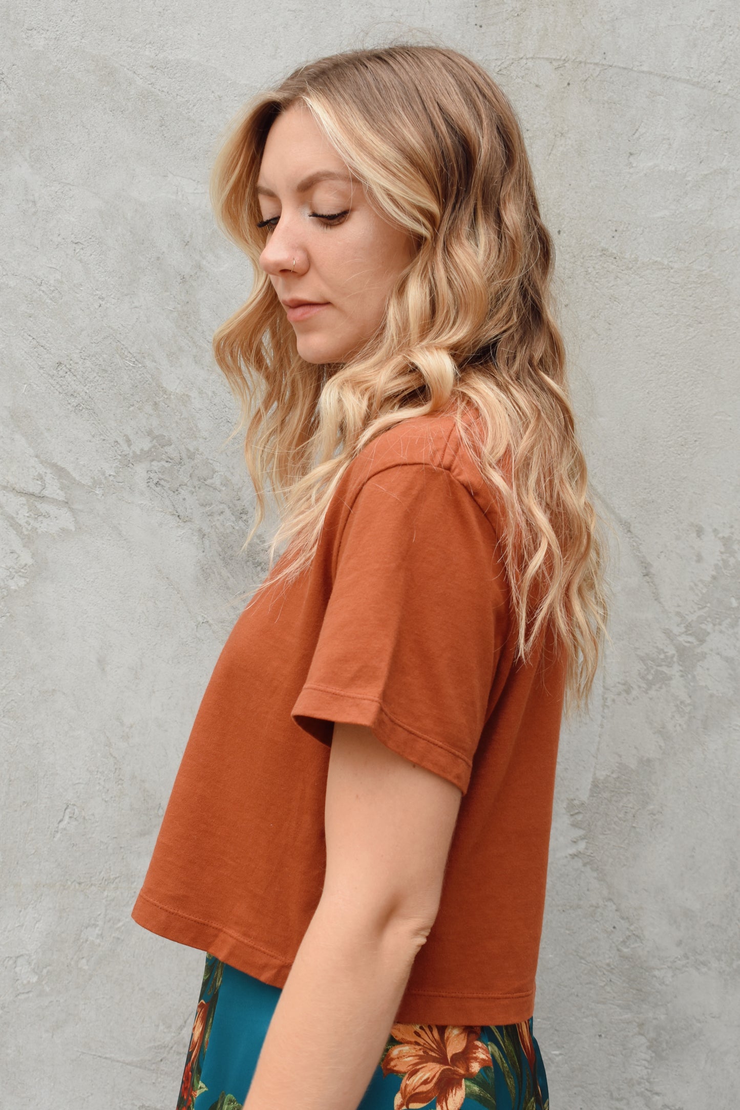 boxy cropped tee
