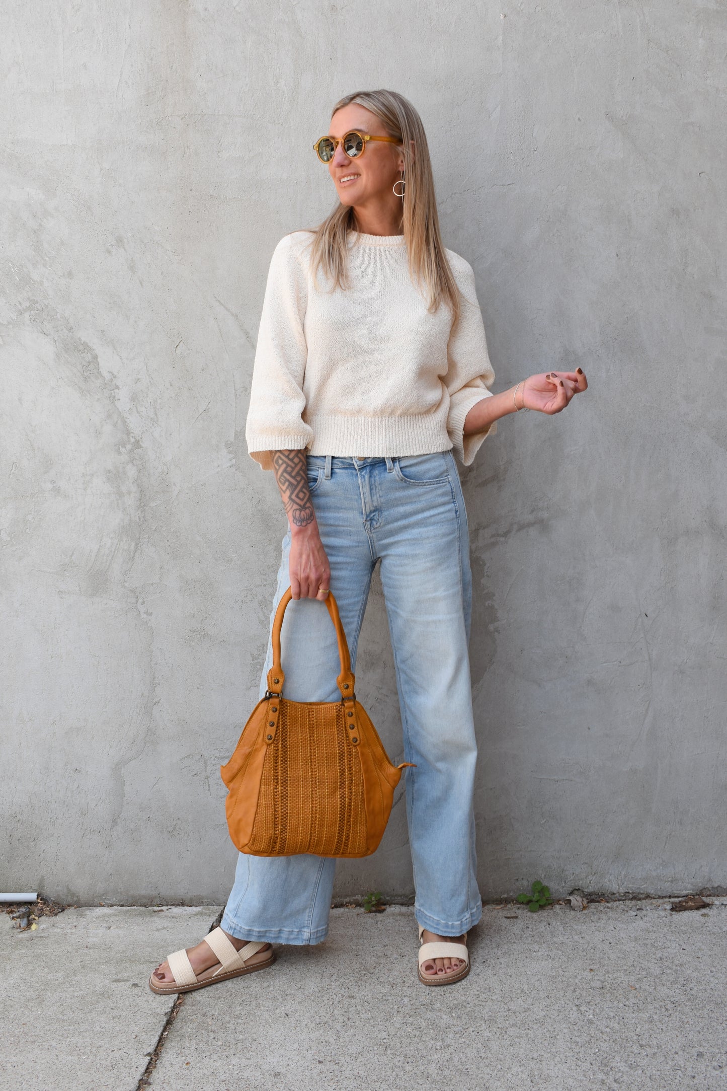 slouchy summer sweater