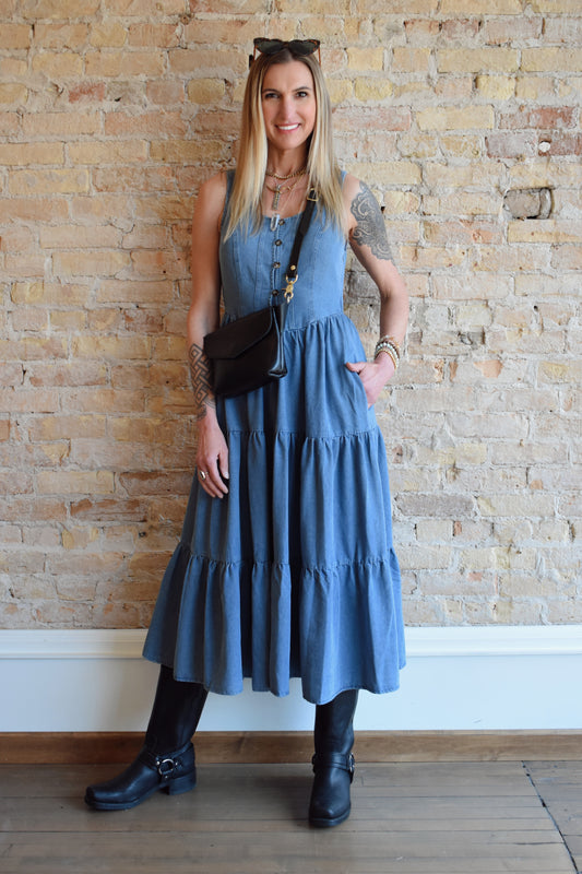 denim roadtrip dress