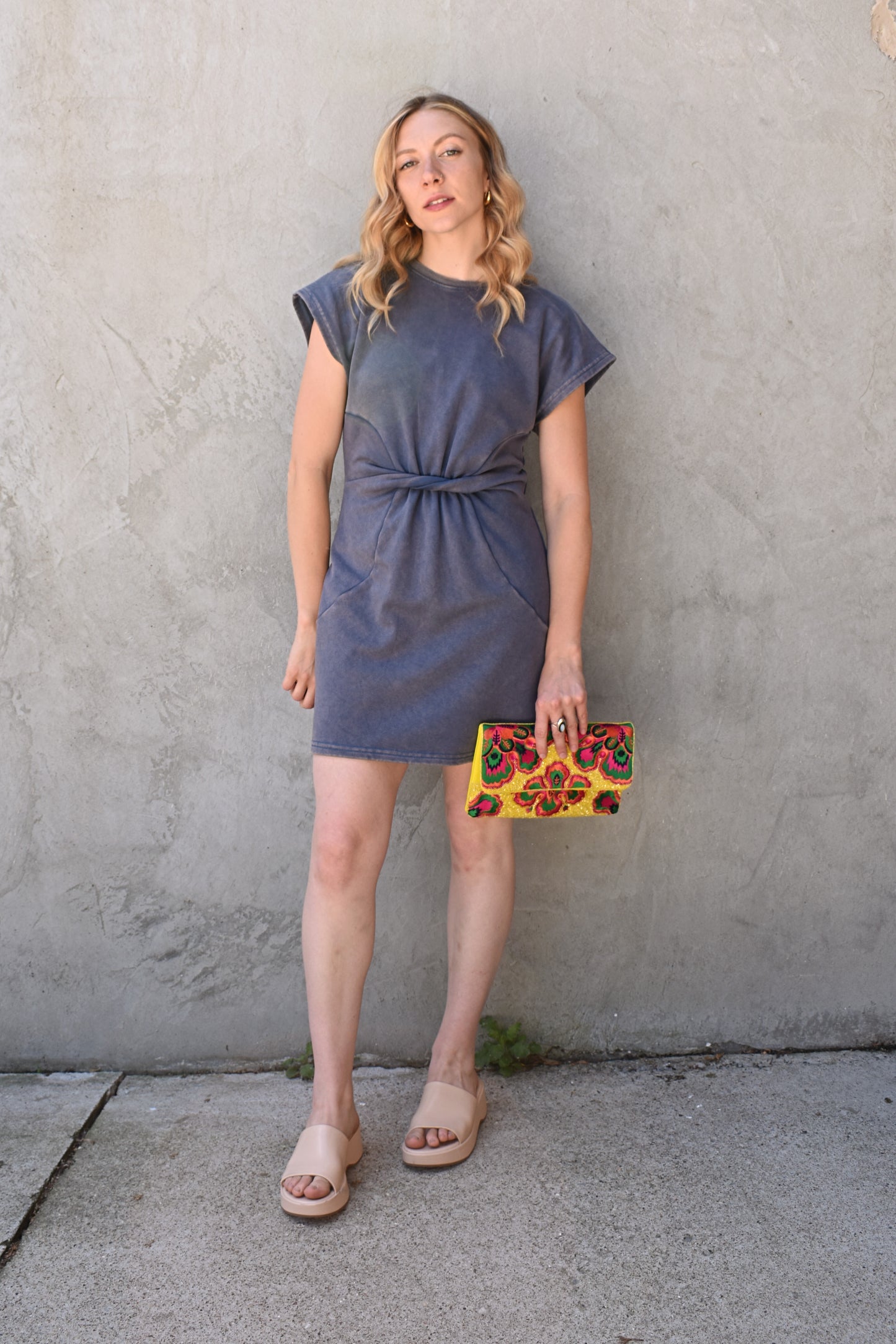 twist mini dress