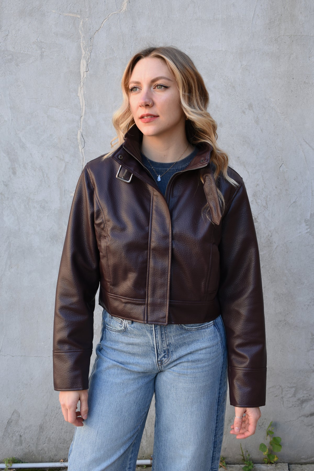 faux bomber jacket