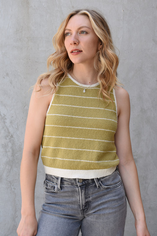 wide pin-striped vest