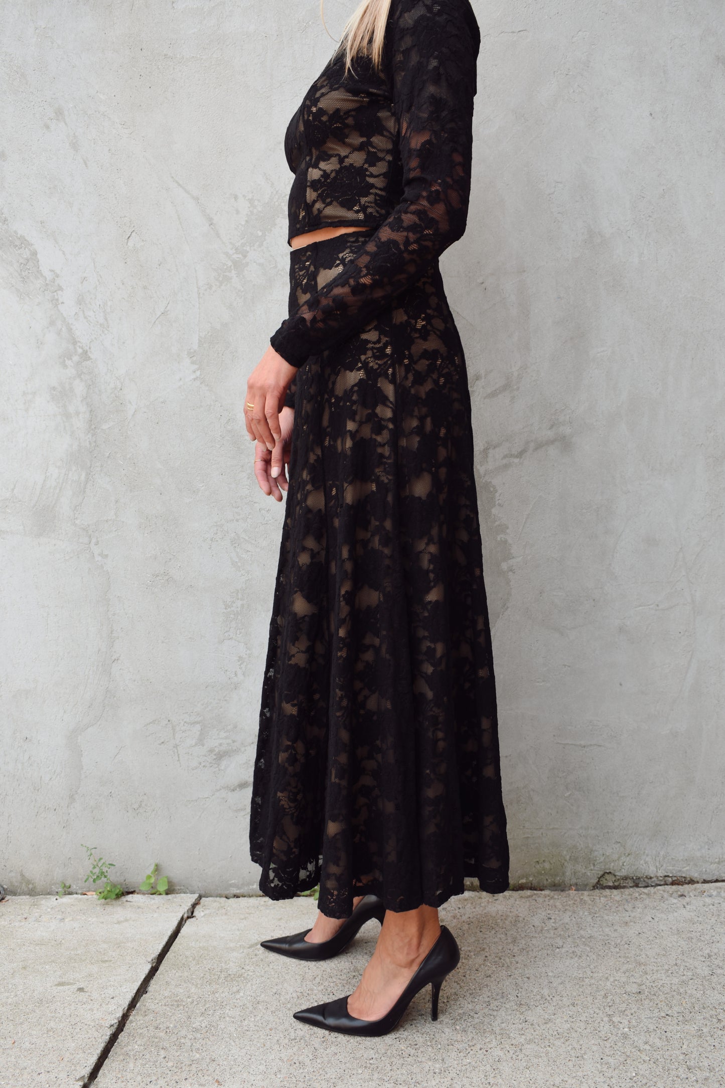 lace circle skirt