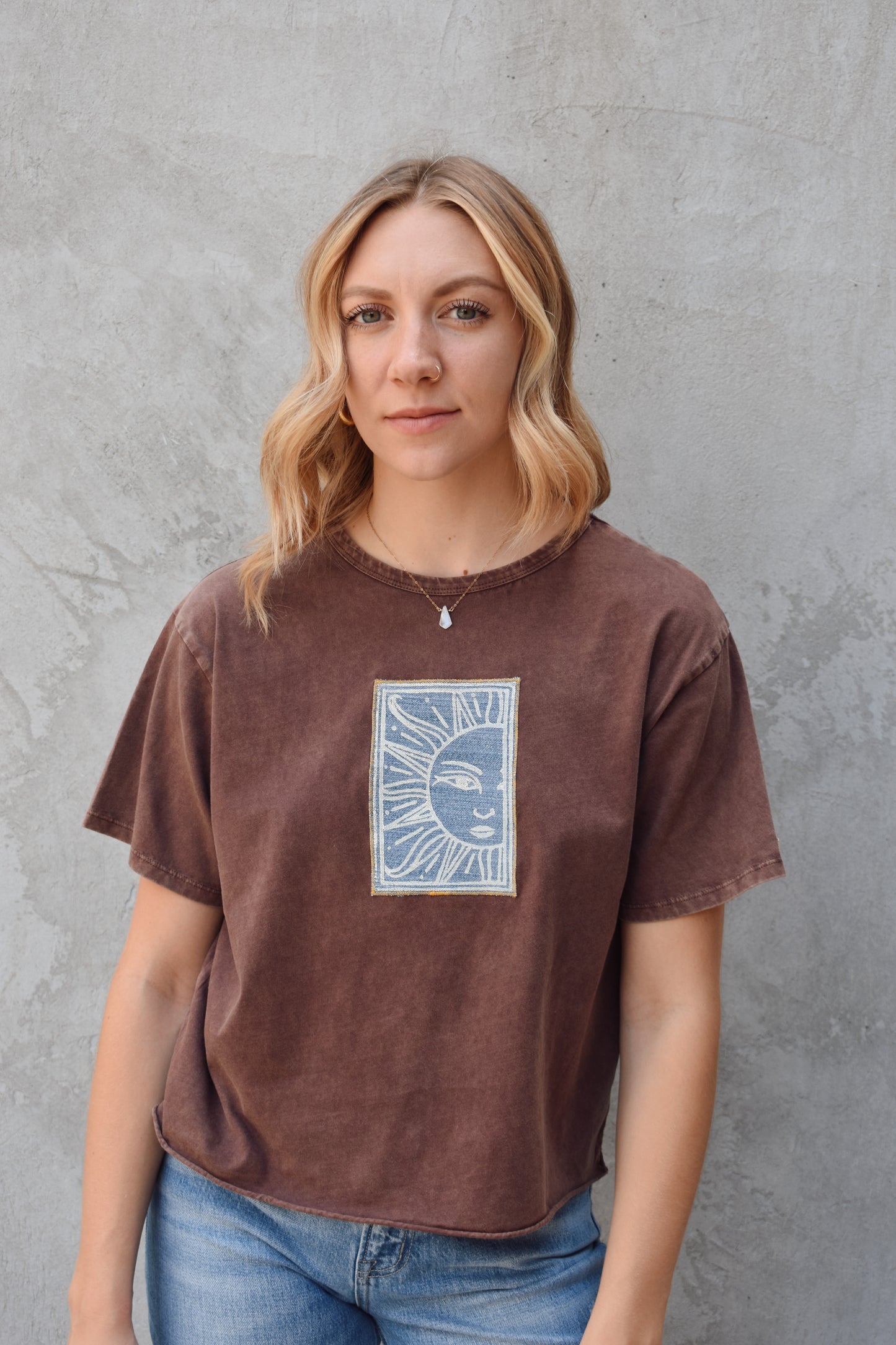 acid wash art tee