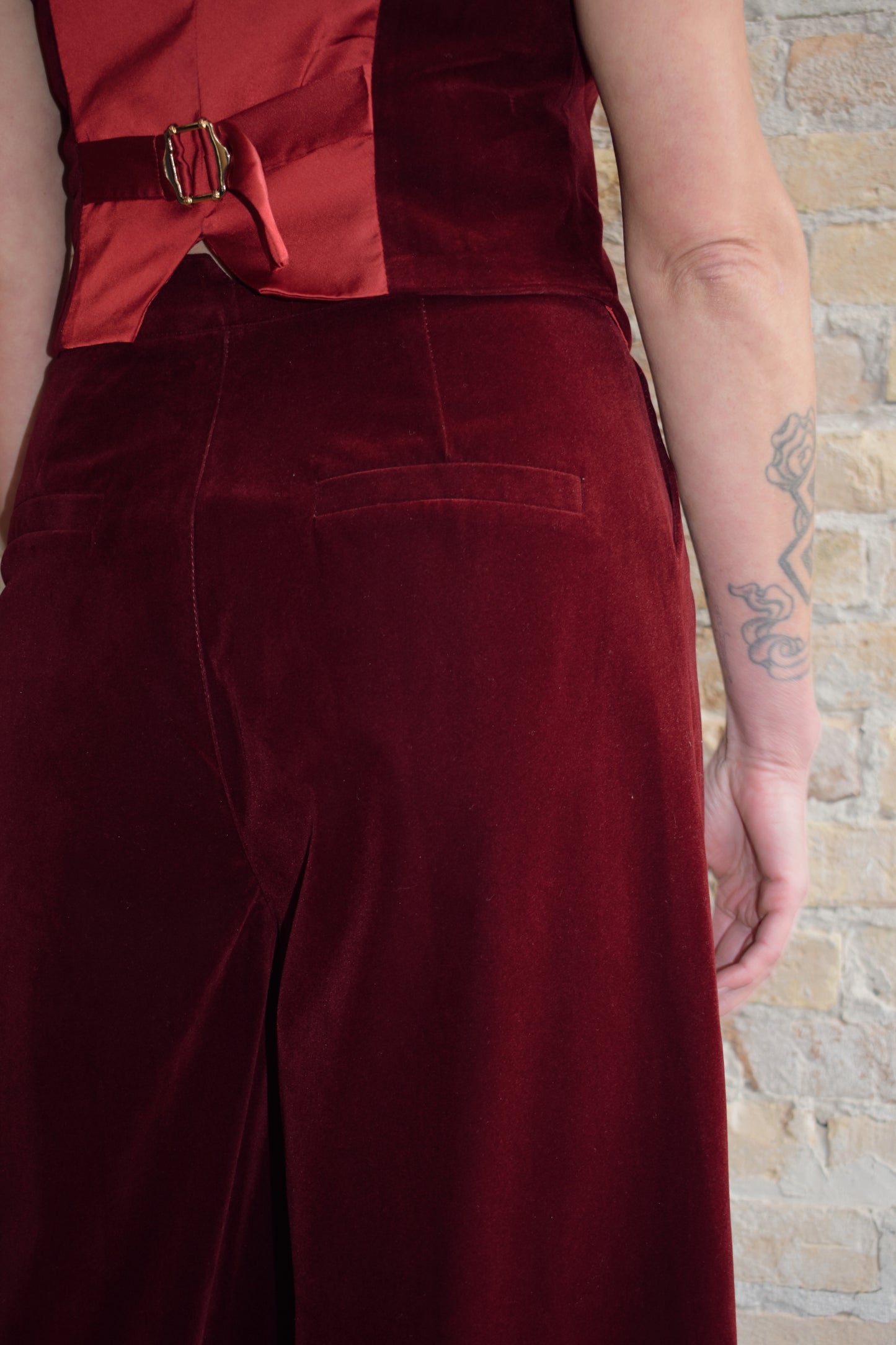 velvet trousers