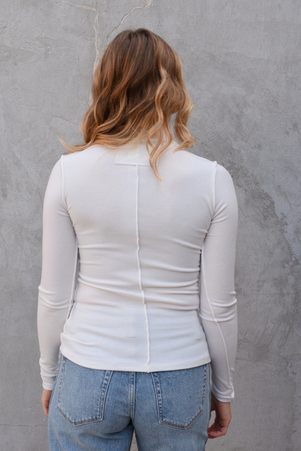 seamed turtleneck