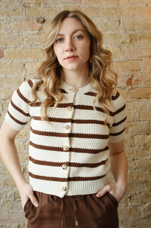 striped retro sweater