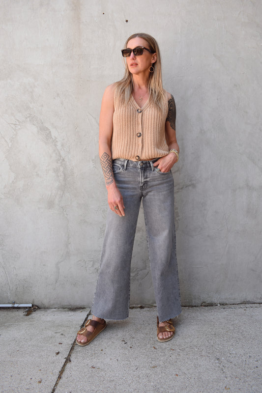 Olivia grey wide leg