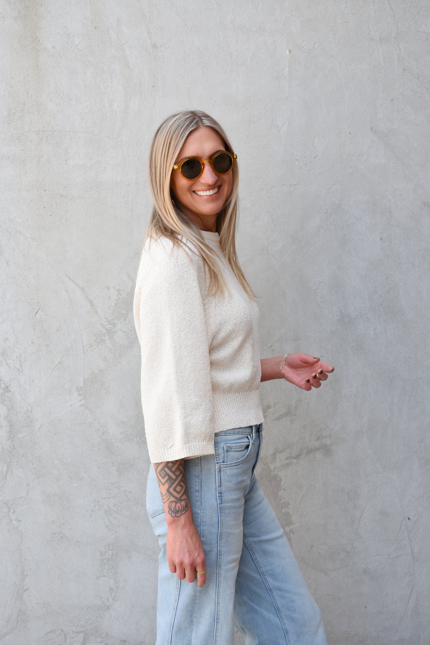 slouchy summer sweater