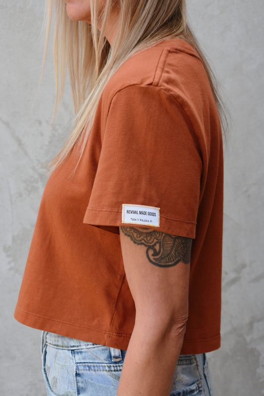 cropped art tee