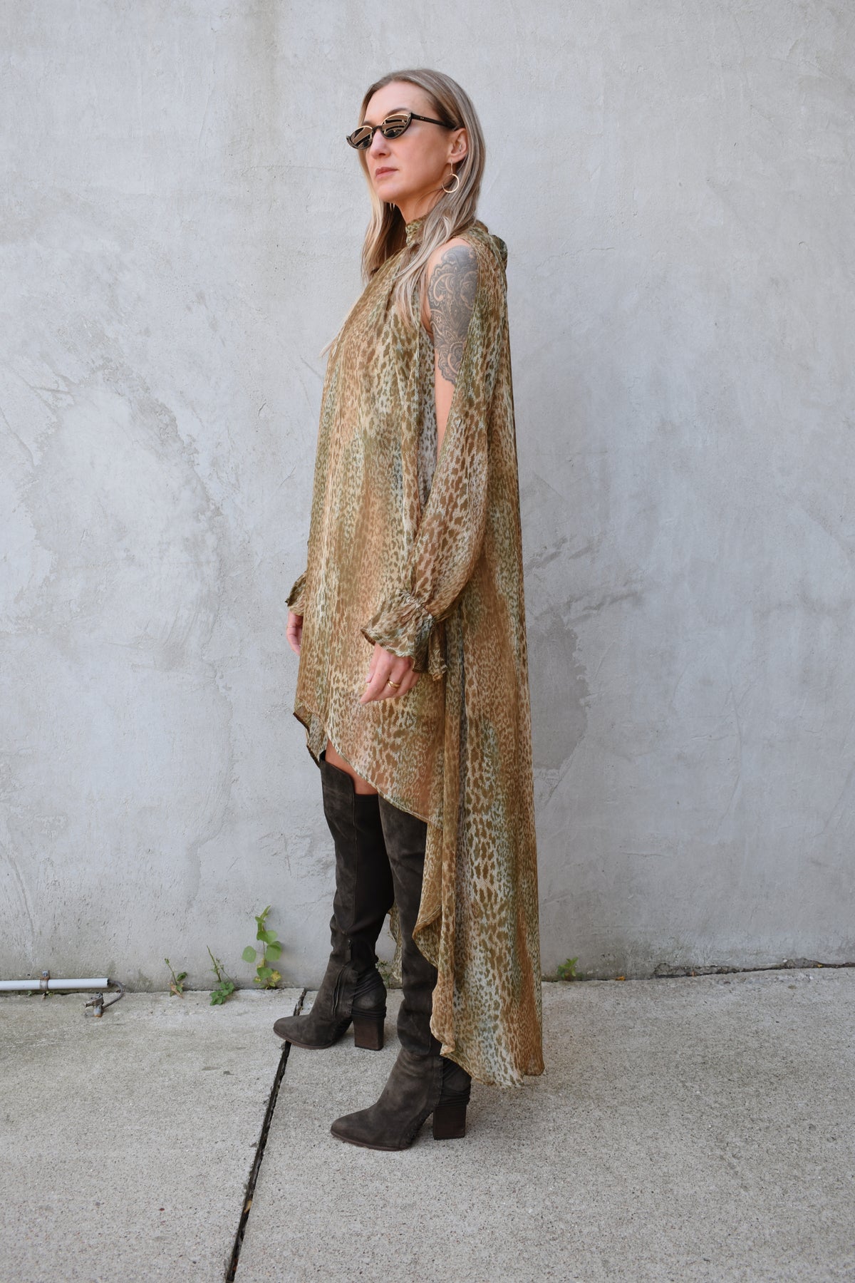 hi-lo animal dress