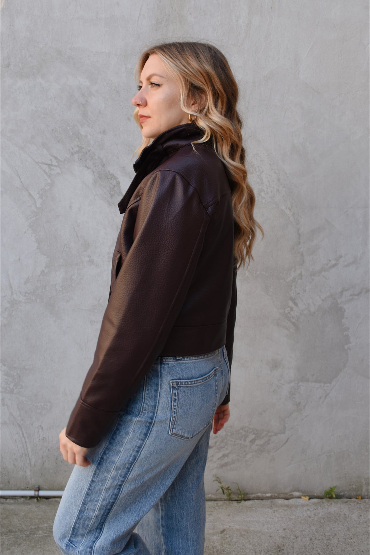 faux bomber jacket