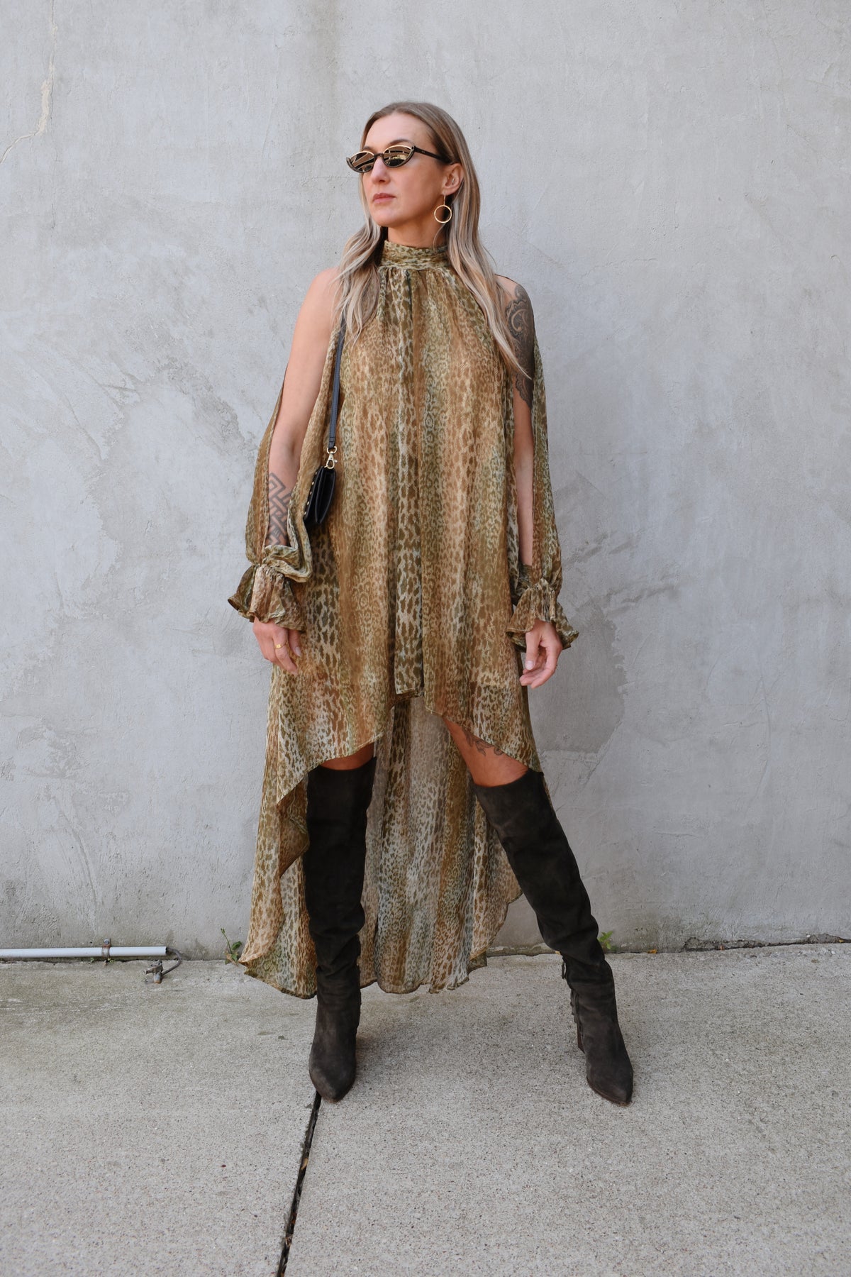 hi-lo animal dress