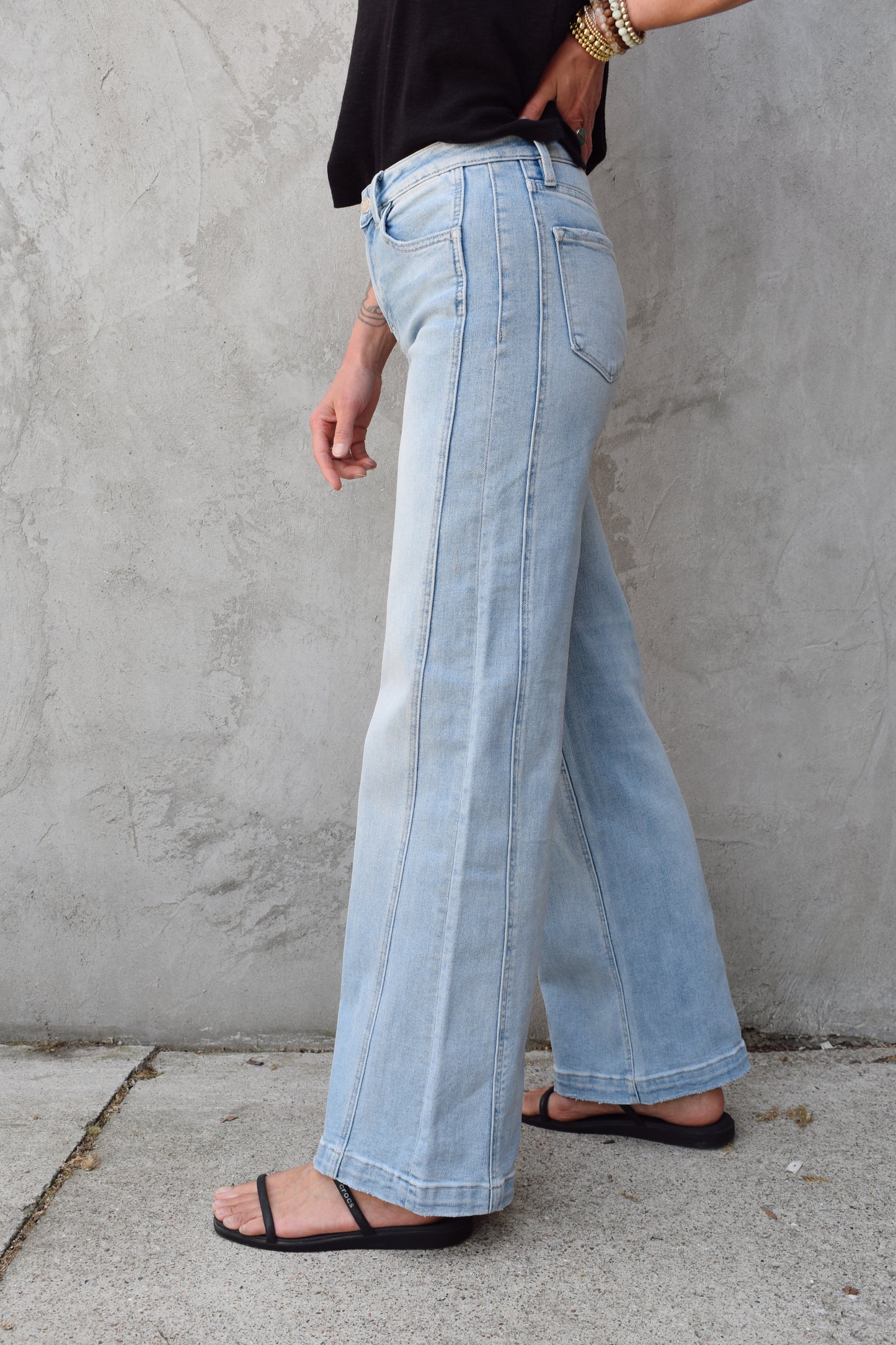 Olivia panel wide leg