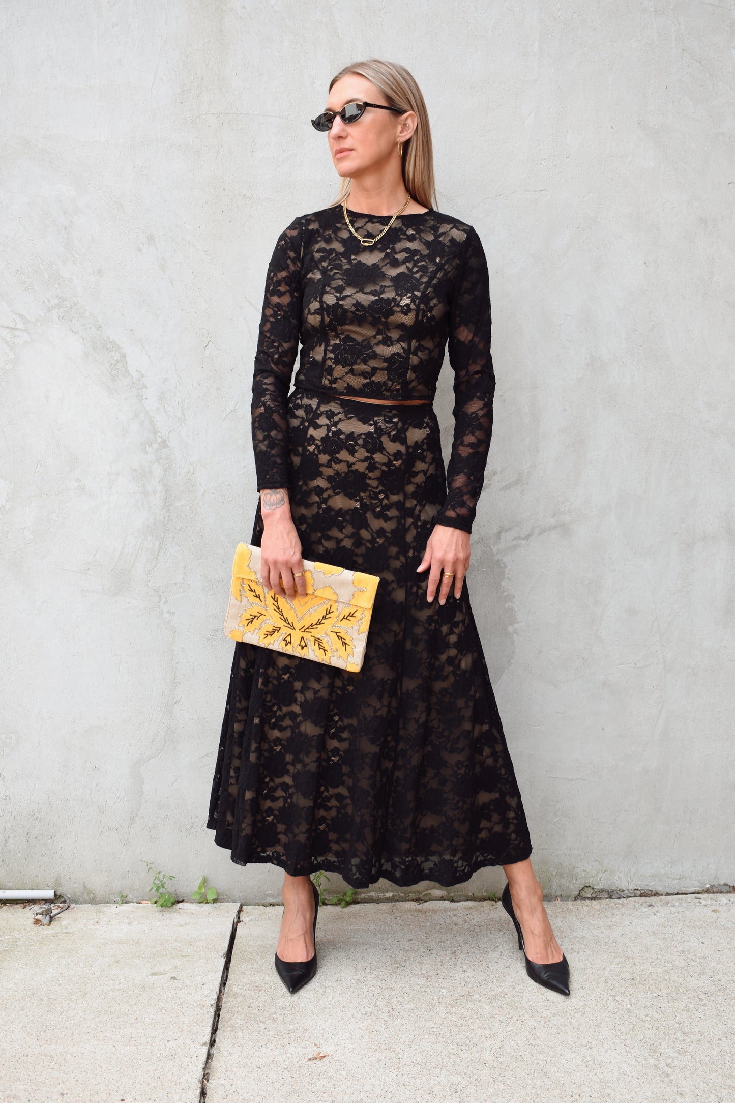 lace circle skirt