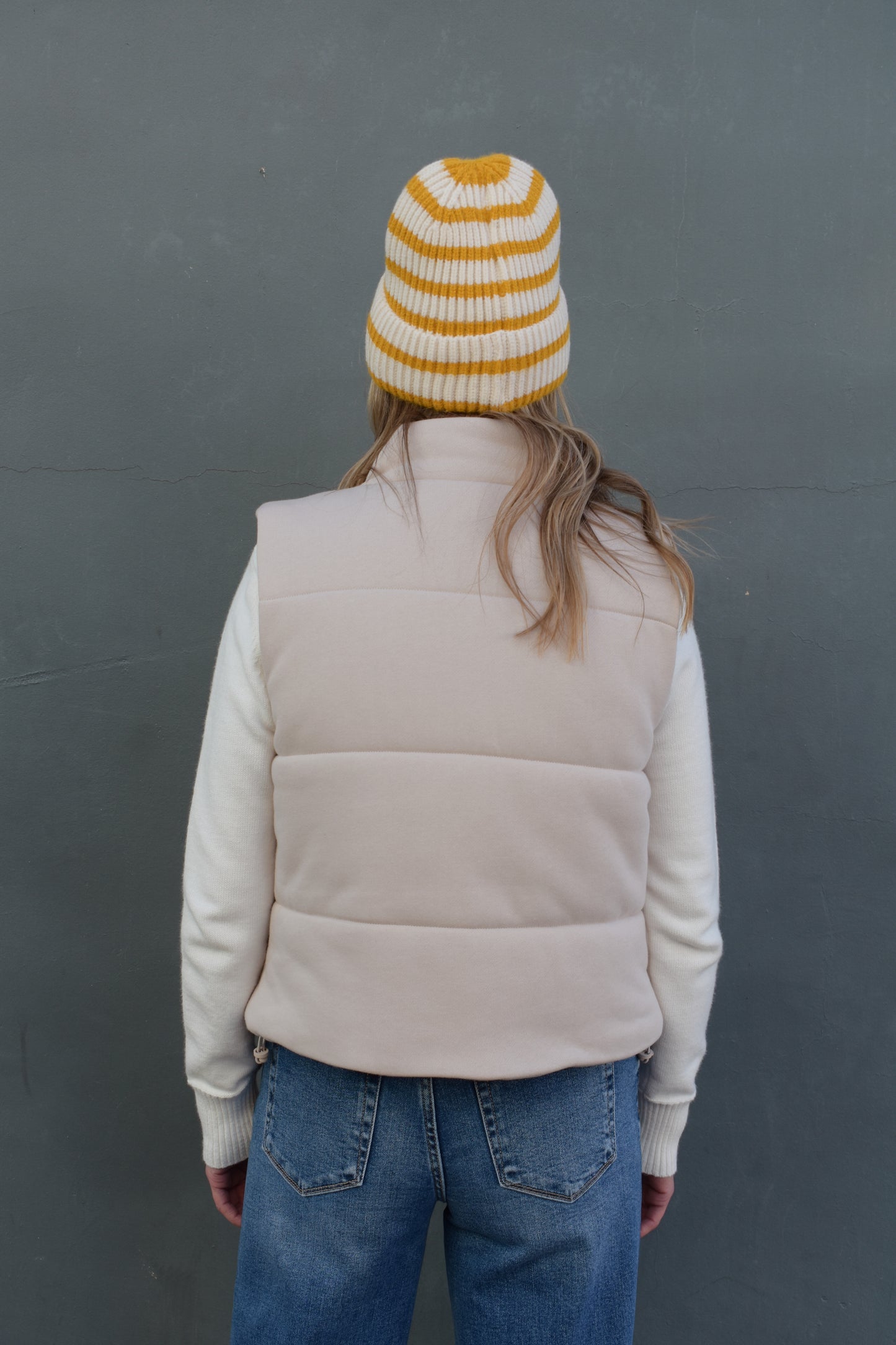 jersey puffer vest
