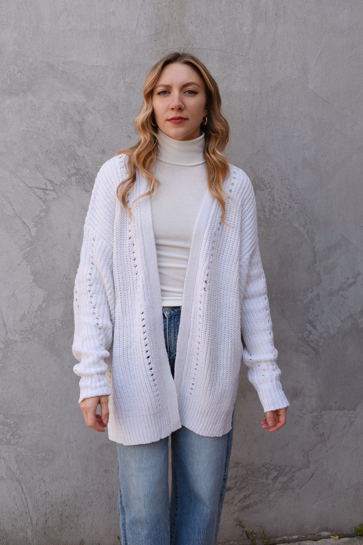 open front cardigan