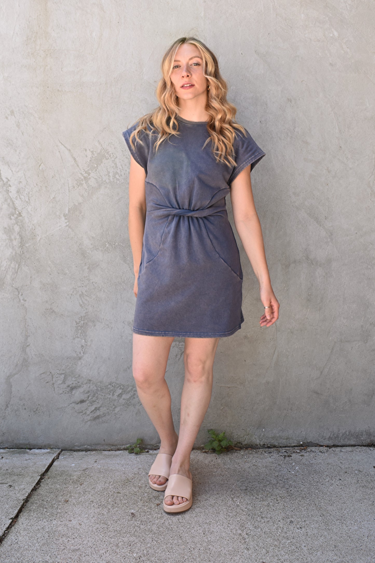twist mini dress