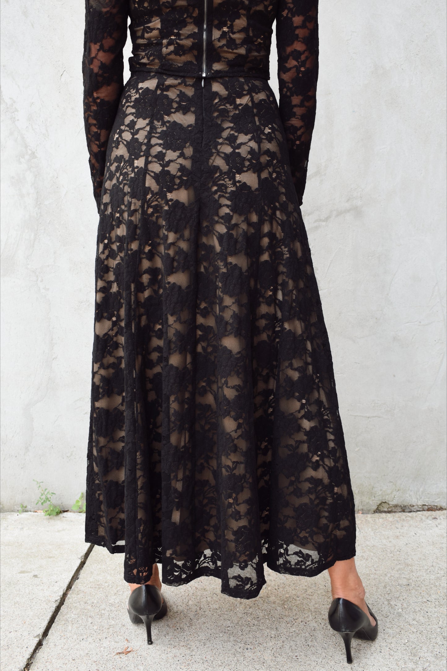 lace circle skirt