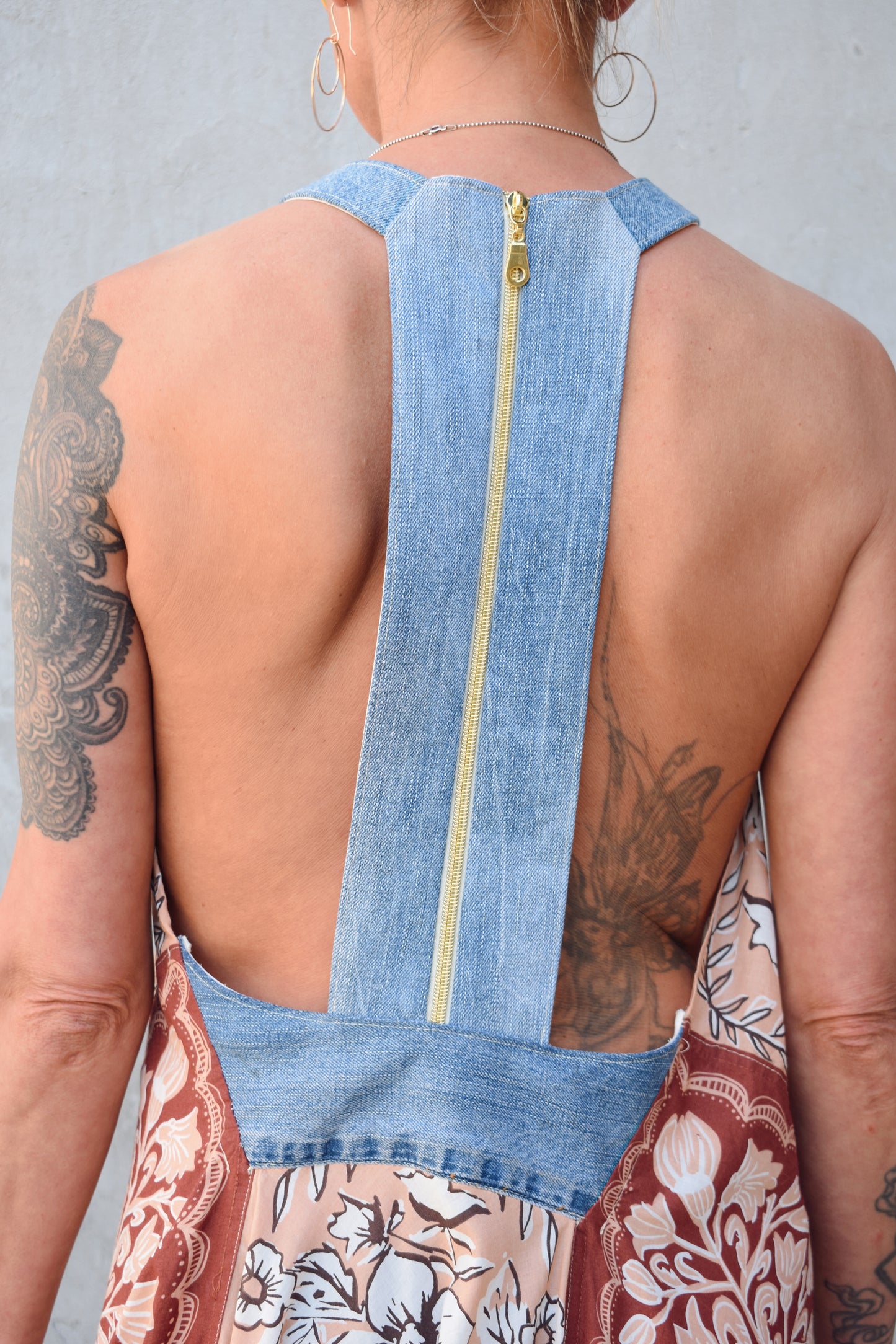 patchwork bandana dress