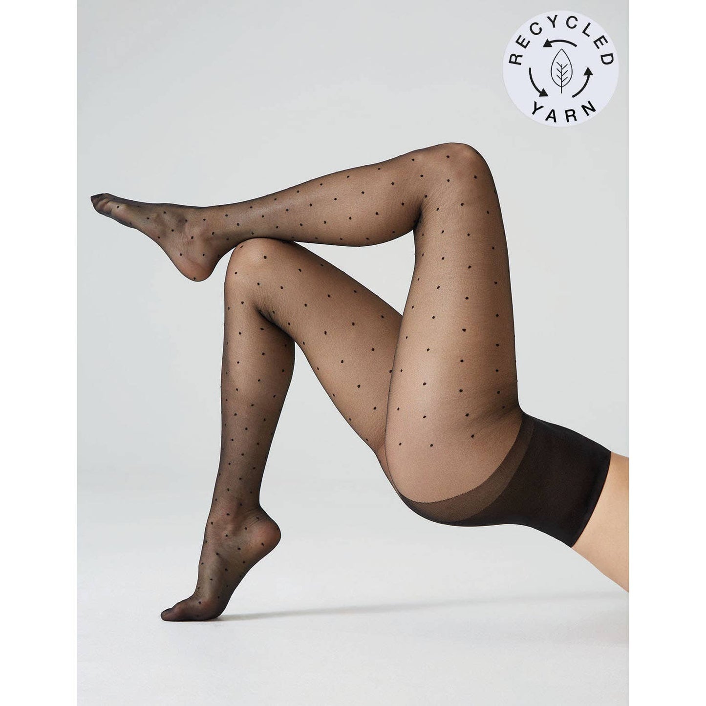 sheer polka dot tights